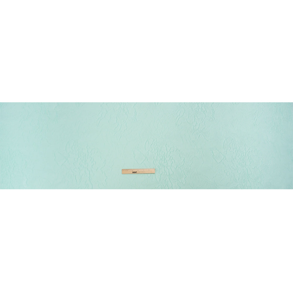 Luminous Aqua Crinkled Luxury Brocade Drape Luminous Aqua Crinkled Luxury Brocade Drape