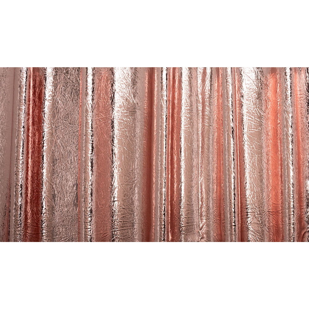 Ingot Champagne Crinkled Fabric-Backed Mirror Vinyl Ingot Champagne Crinkled Fabric-Backed Mirror Vinyl
