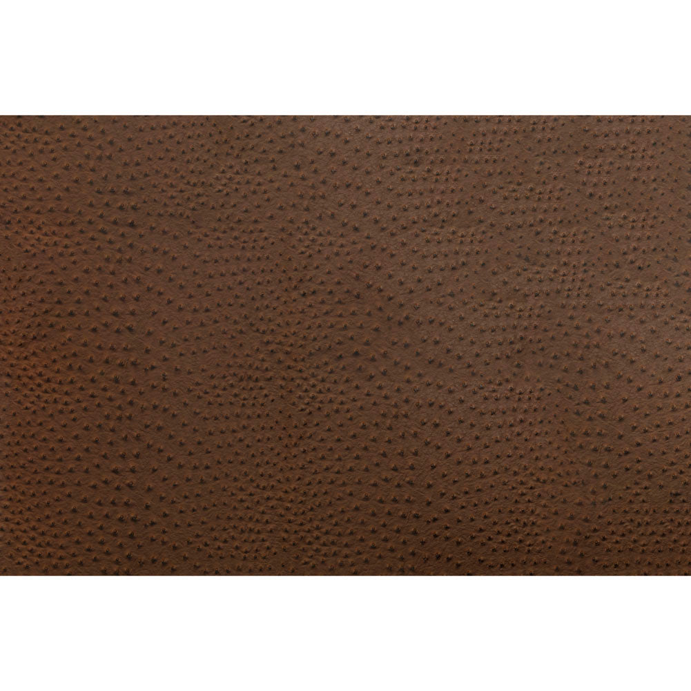 Kidepo Brown Faux Ostrich Leather Vinyl Folded Kidepo Brown Faux Ostrich Leather Vinyl Folded