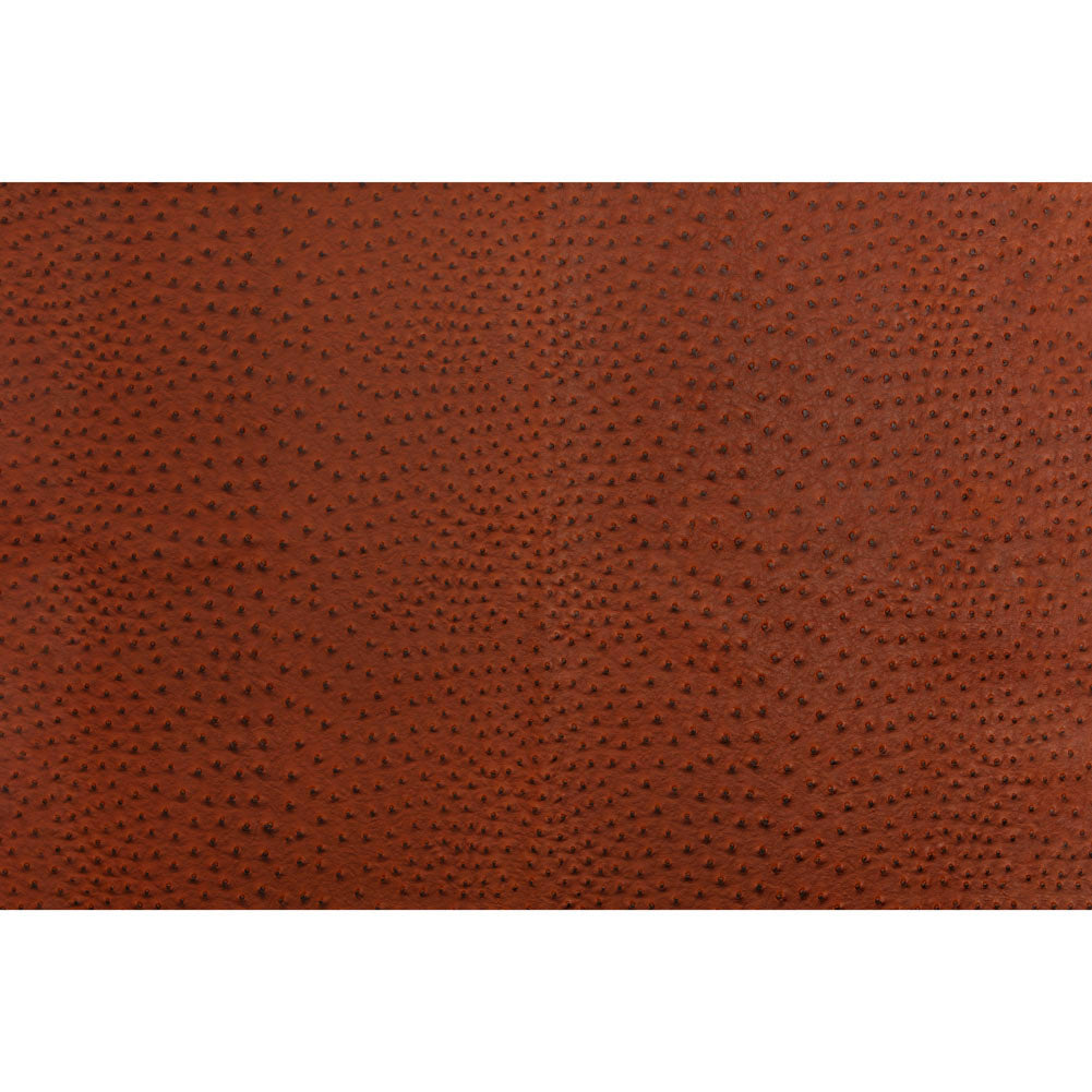 Kidepo Chestnut Faux Ostrich Leather Vinyl - Folded Kidepo Chestnut Faux Ostrich Leather Vinyl - Folded