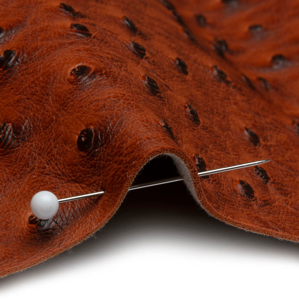 Kidepo Chestnut Faux Ostrich Leather Vinyl - Full Kidepo Chestnut Faux Ostrich Leather Vinyl - Full
