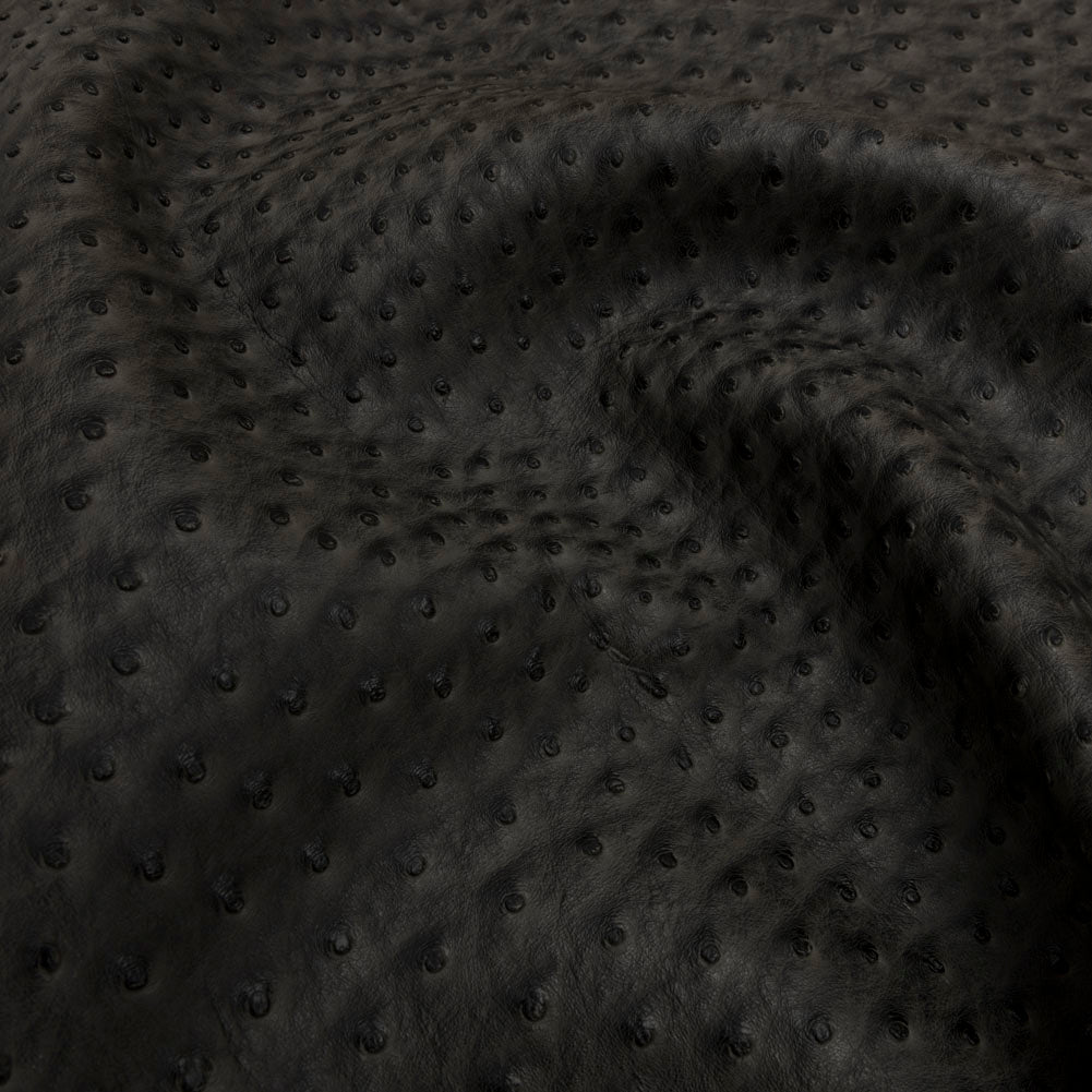 Kidepo Charcoal Faux Ostrich Leather Vinyl Kidepo Charcoal Faux Ostrich Leather Vinyl