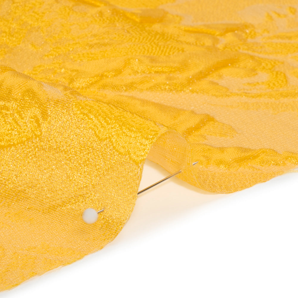 Luminous Sunshine Floral Lightweight Luxury Brocade - Folded Luminous Sunshine Floral Lightweight Luxury Brocade - Folded