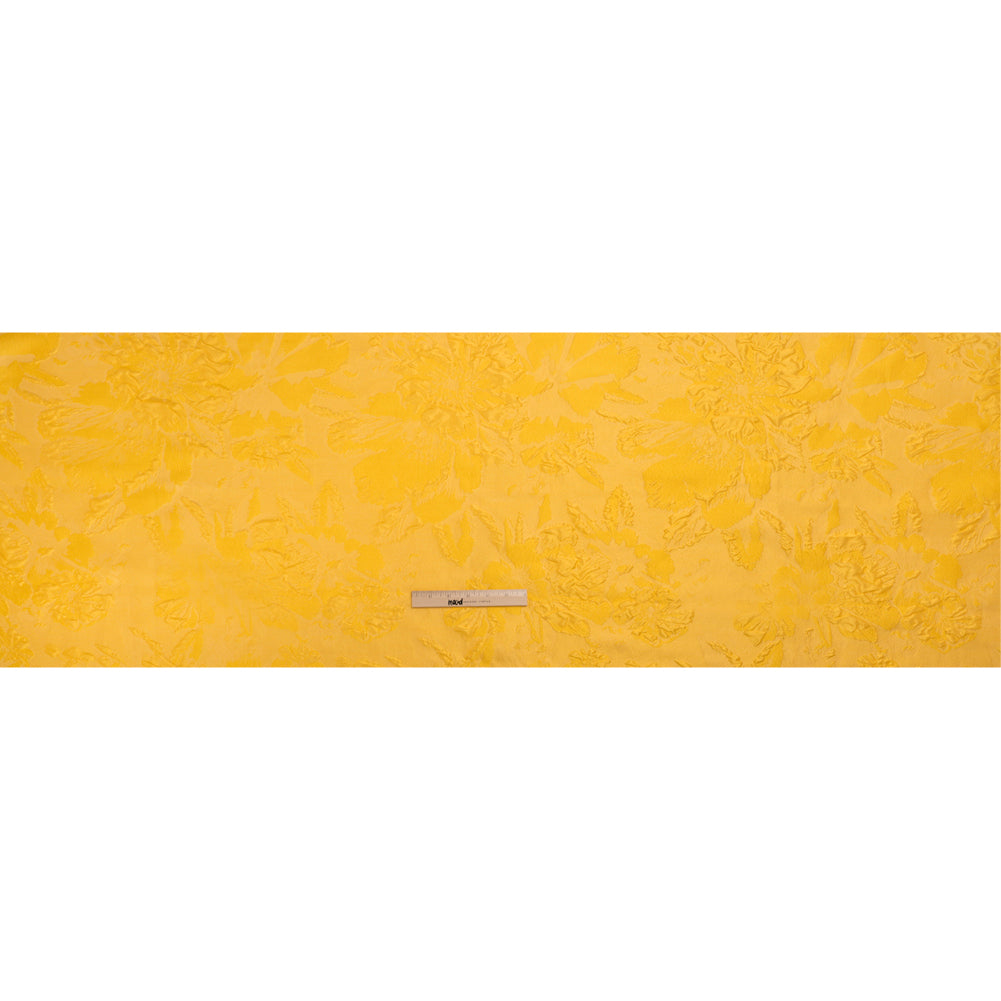 Luminous Sunshine Floral Lightweight Luxury Brocade - Drape Luminous Sunshine Floral Lightweight Luxury Brocade - Drape