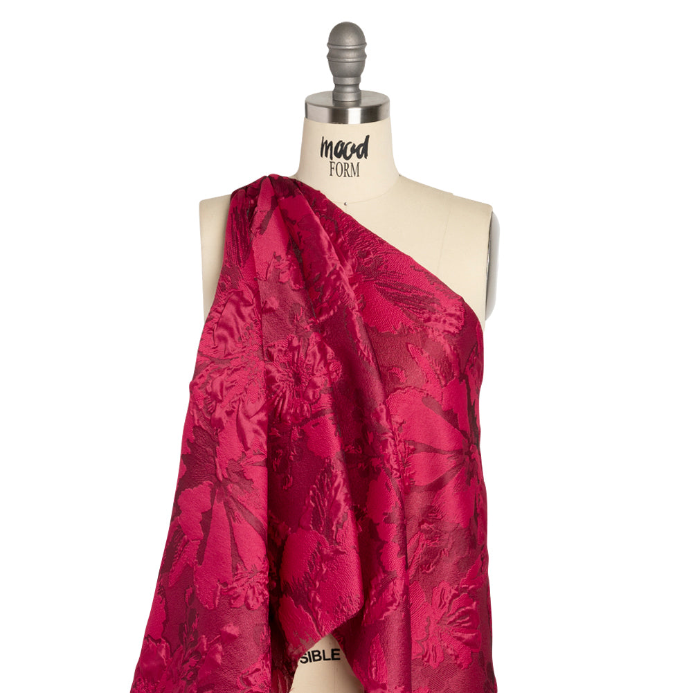 Luminous Fuchsia Floral Lightweight Luxury Brocade Detail Luminous Fuchsia Floral Lightweight Luxury Brocade Detail