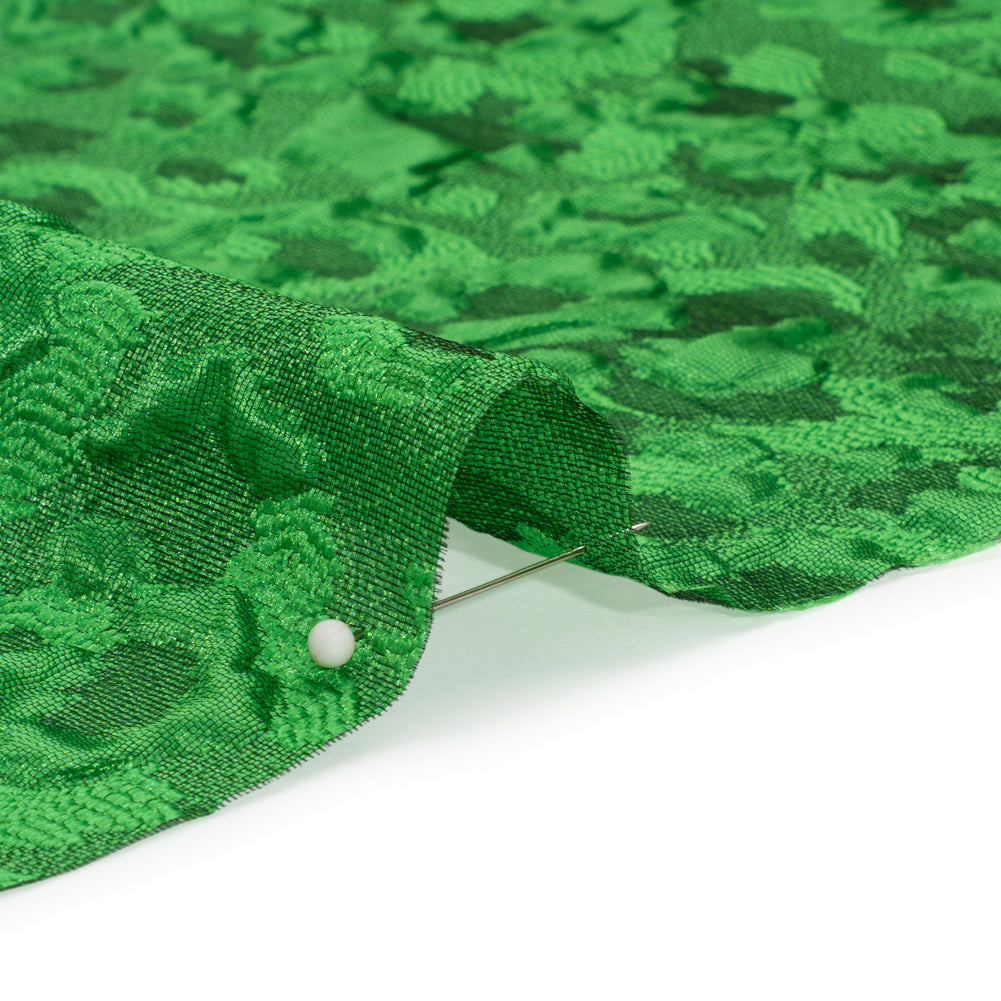 Luminous Green Wild Spots Lightweight Luxury Brocade - Folded Luminous Green Wild Spots Lightweight Luxury Brocade - Folded