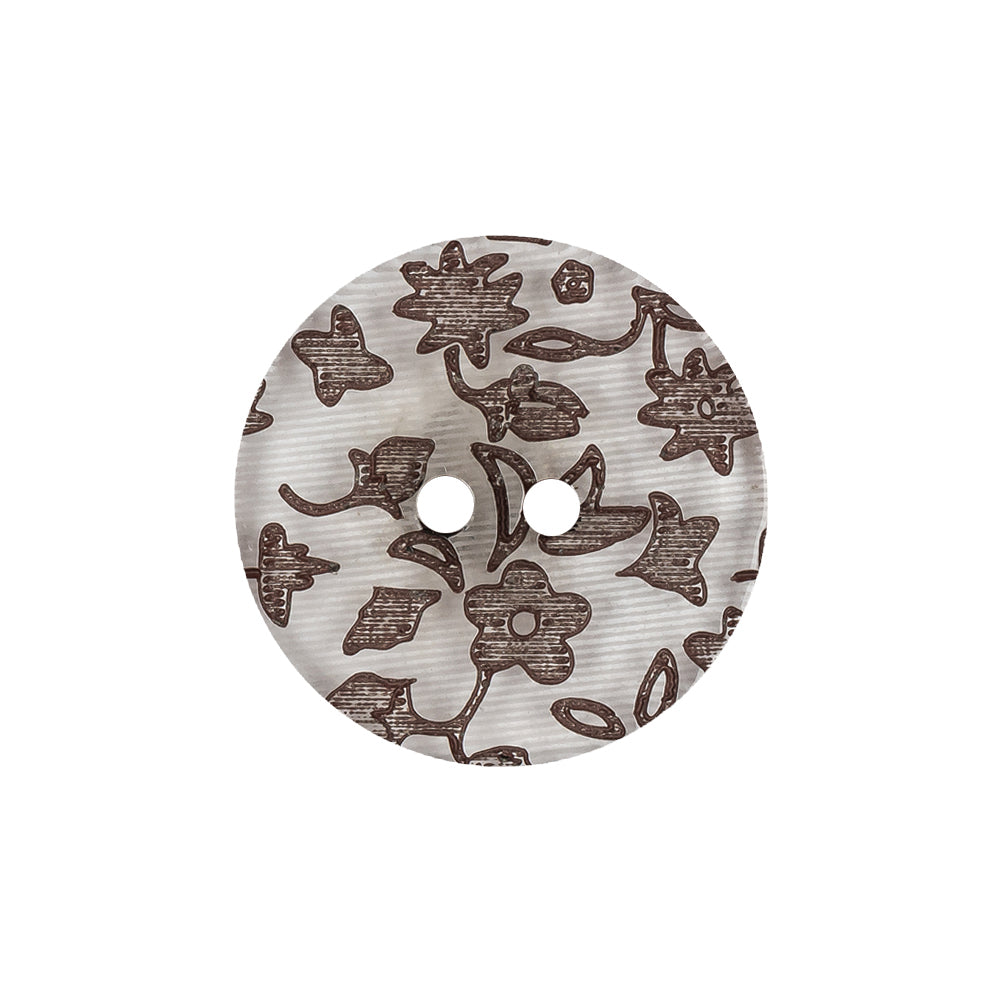 Clear Brown Plastic Button - 36L/23mm Clear Brown Plastic Button - 36L/23mm