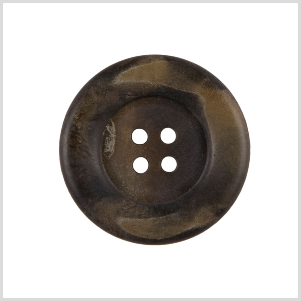 Brown Plastic Button - 28L/18mm Brown Plastic Button - 28L/18mm