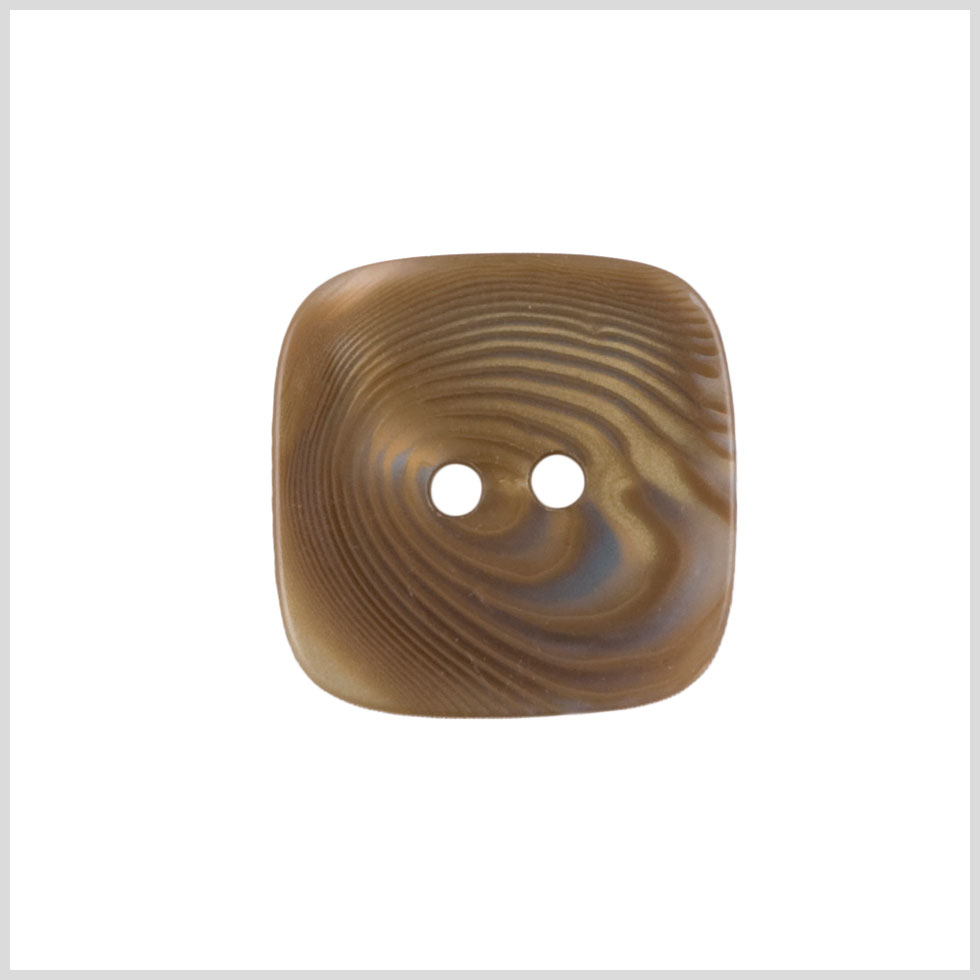 Brown/Turquoise Plastic Coat Button - 44L/28mm Brown/Turquoise Plastic Coat Button - 44L/28mm