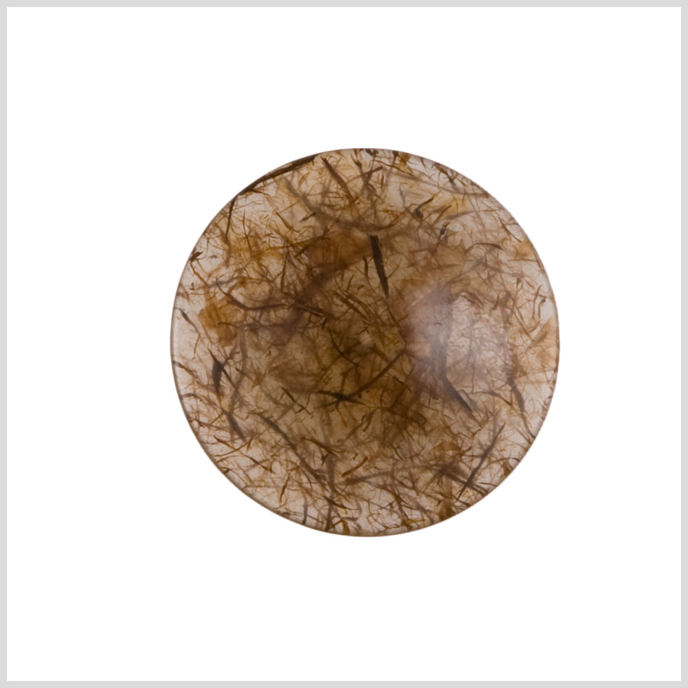 Brown Plastic Coat Button - 44L/28mm Brown Plastic Coat Button - 44L/28mm