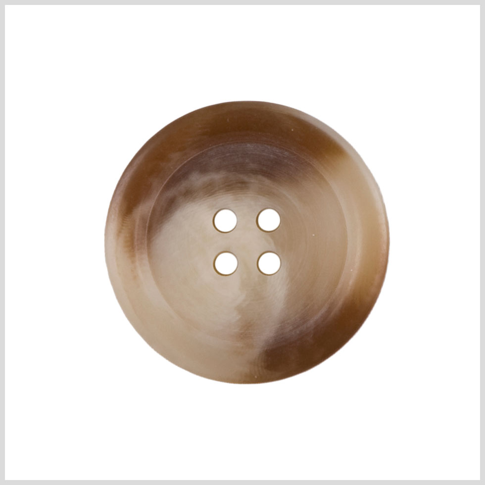 Plastic 4-Hole Button - 44L/28mm - Light Brown and Cream Swirls Plastic 4-Hole Button - 44L/28mm - Light Brown and Cream Swirls