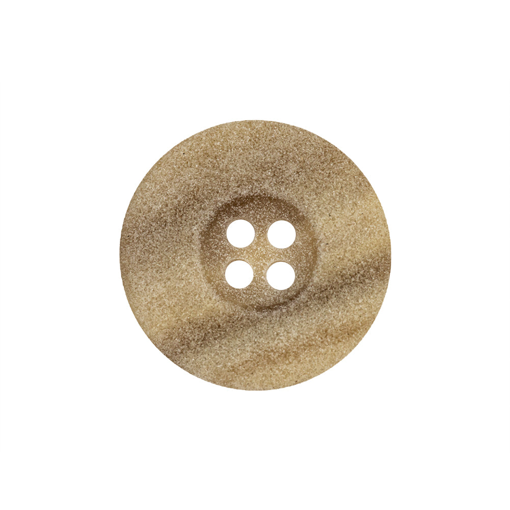 Parsnip Speckled 4-Hole Plastic Button - 36L/23mm Parsnip Speckled 4-Hole Plastic Button - 36L/23mm