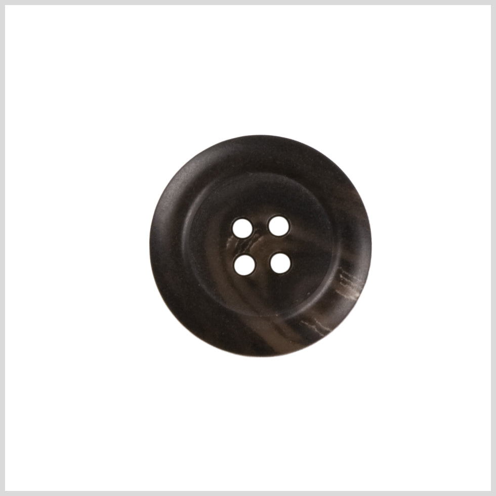 Brown Plastic Button - 28L/18mm Brown Plastic Button - 28L/18mm