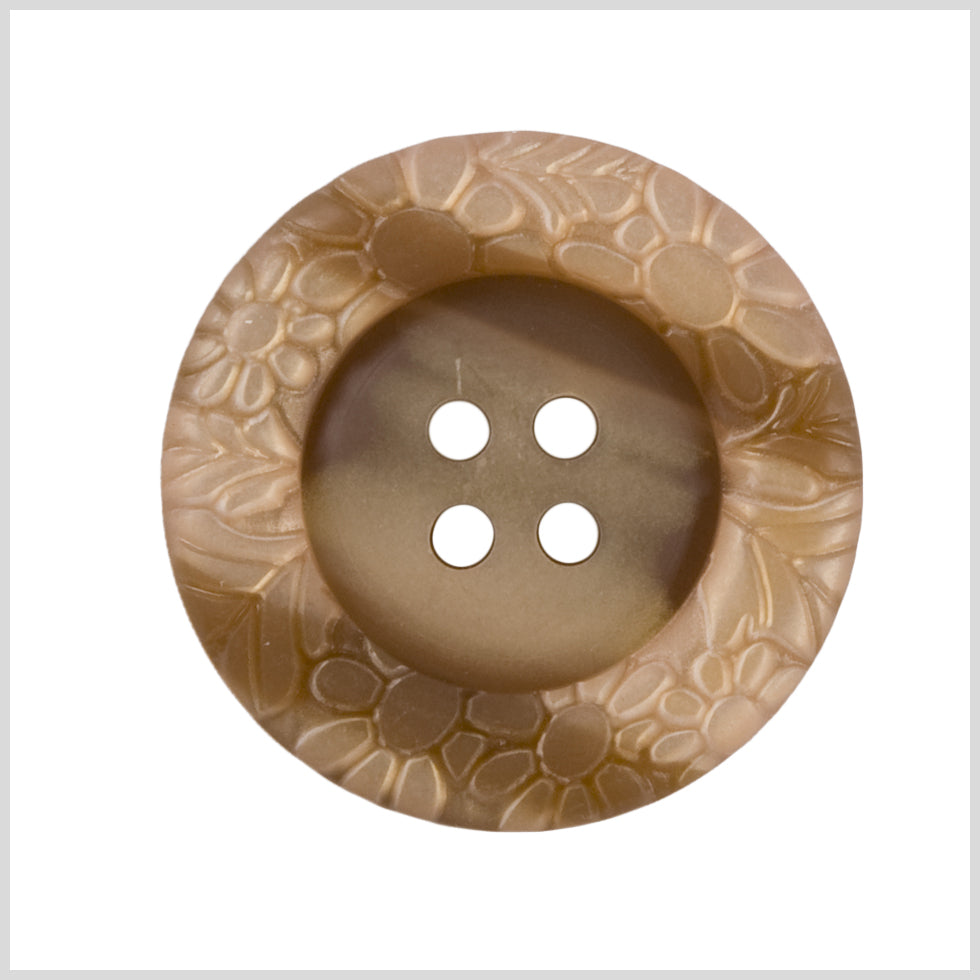 Rust Plastic Button - 32L/20mm Rust Plastic Button - 32L/20mm