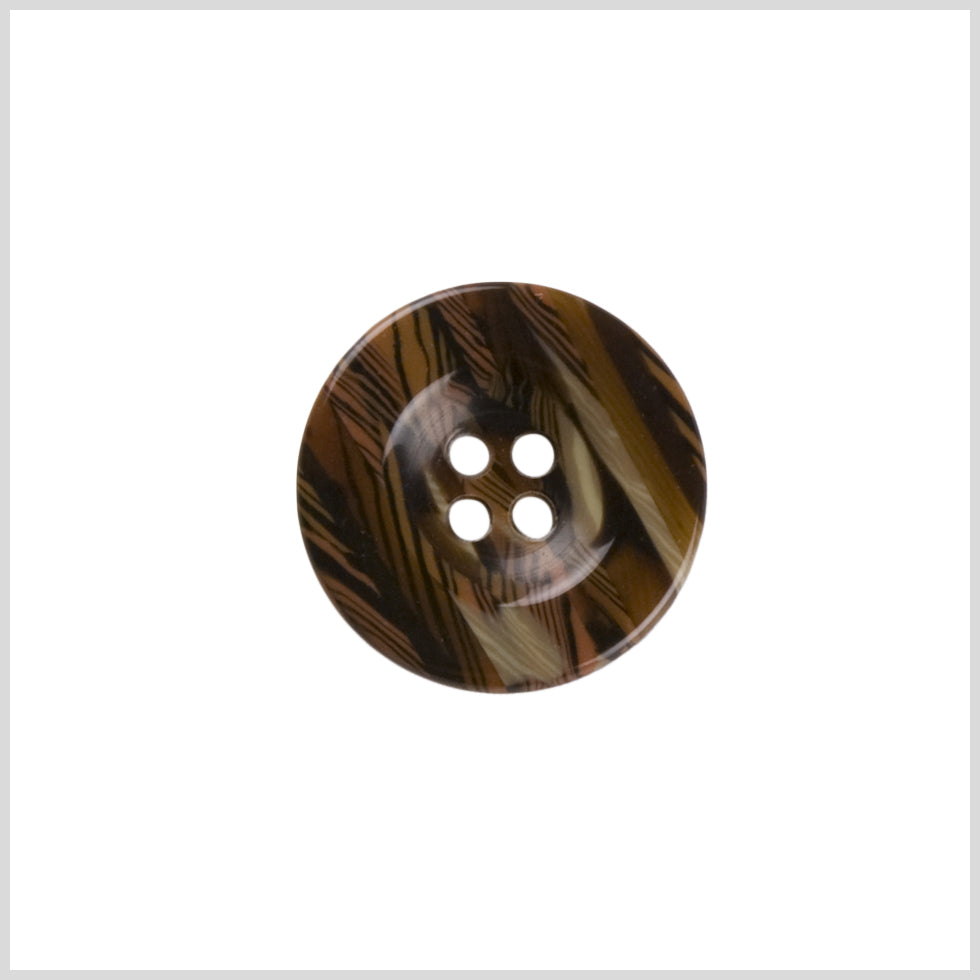Brown Plastic Button - 32L/20mm Brown Plastic Button - 32L/20mm