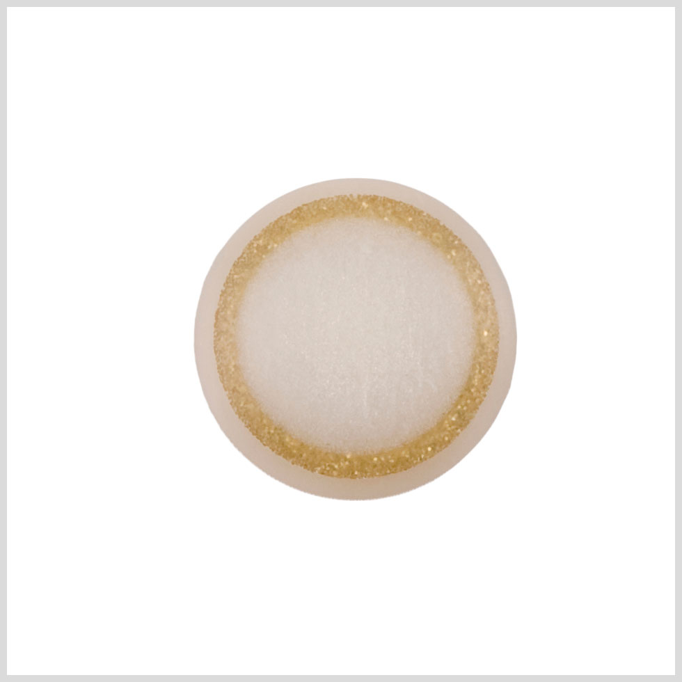 Ivory Gold Plastic Button - 36L/23mm Ivory Gold Plastic Button - 36L/23mm