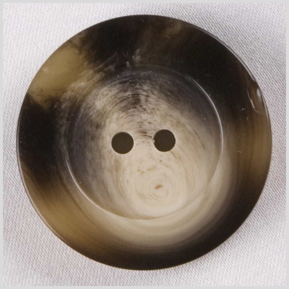 Beige and Brown Plastic Button - 42L/27mm Beige and Brown Plastic Button - 42L/27mm