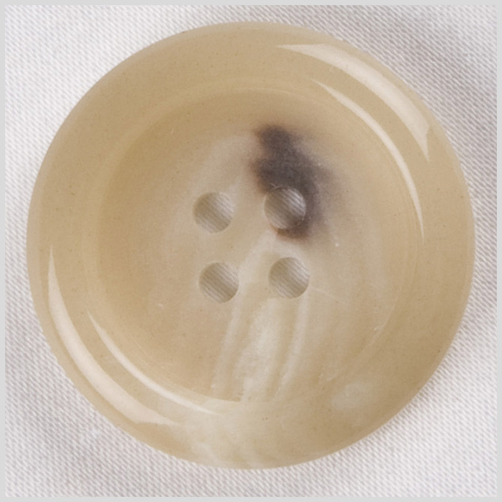 Beige Plastic Button - 40L/25mm Beige Plastic Button - 40L/25mm