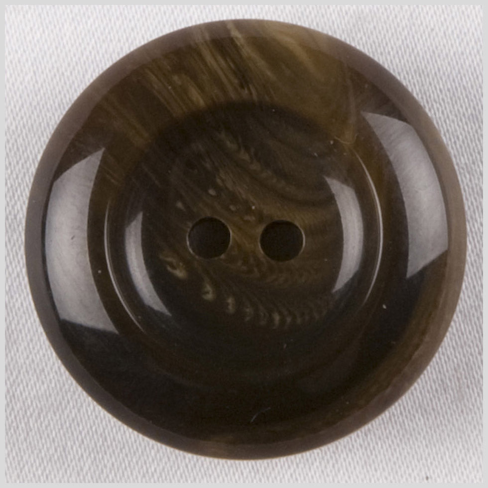 Plastic 2-Hole Button - 36L/23mm - Dark Brown and Taupe Swirls Plastic 2-Hole Button - 36L/23mm - Dark Brown and Taupe Swirls