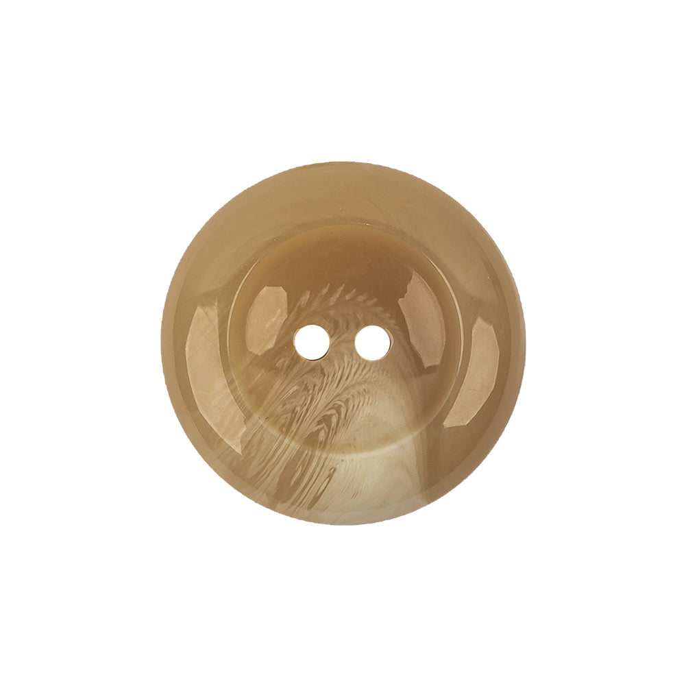 Beige and White Swirl Rolled Rim 2-Hole Plastic Button - 35L/22mm Beige and White Swirl Rolled Rim 2-Hole Plastic Button - 35L/22mm