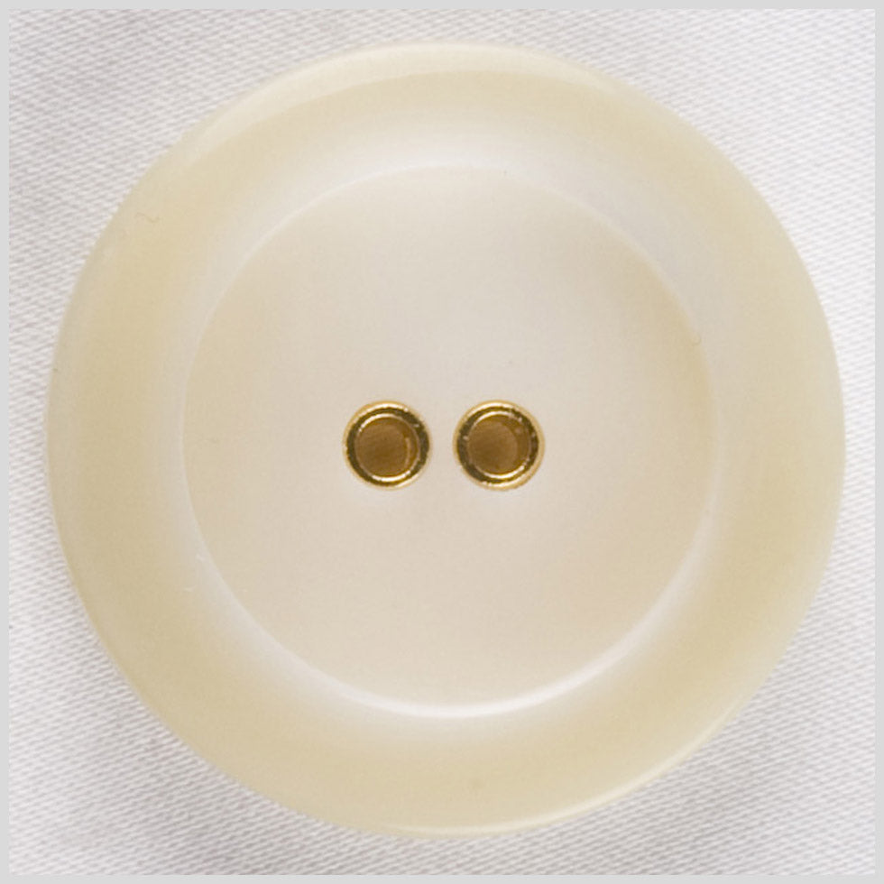 ivory Plastic Button - 40L/25mm ivory Plastic Button - 40L/25mm