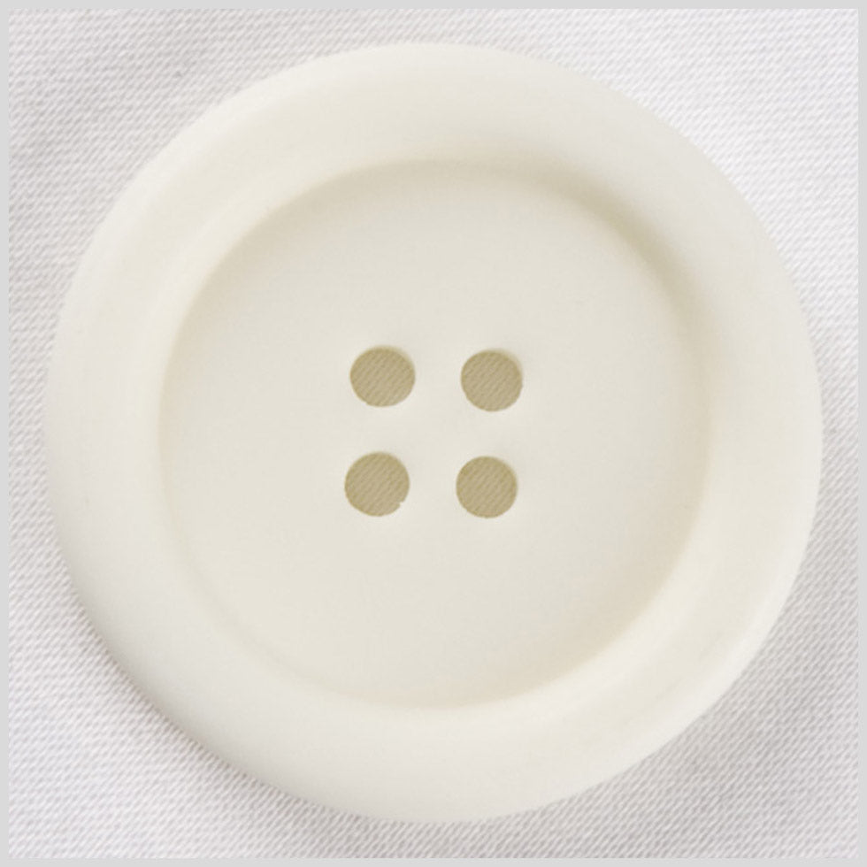 White Plastic Button - 36L/23mm White Plastic Button - 36L/23mm