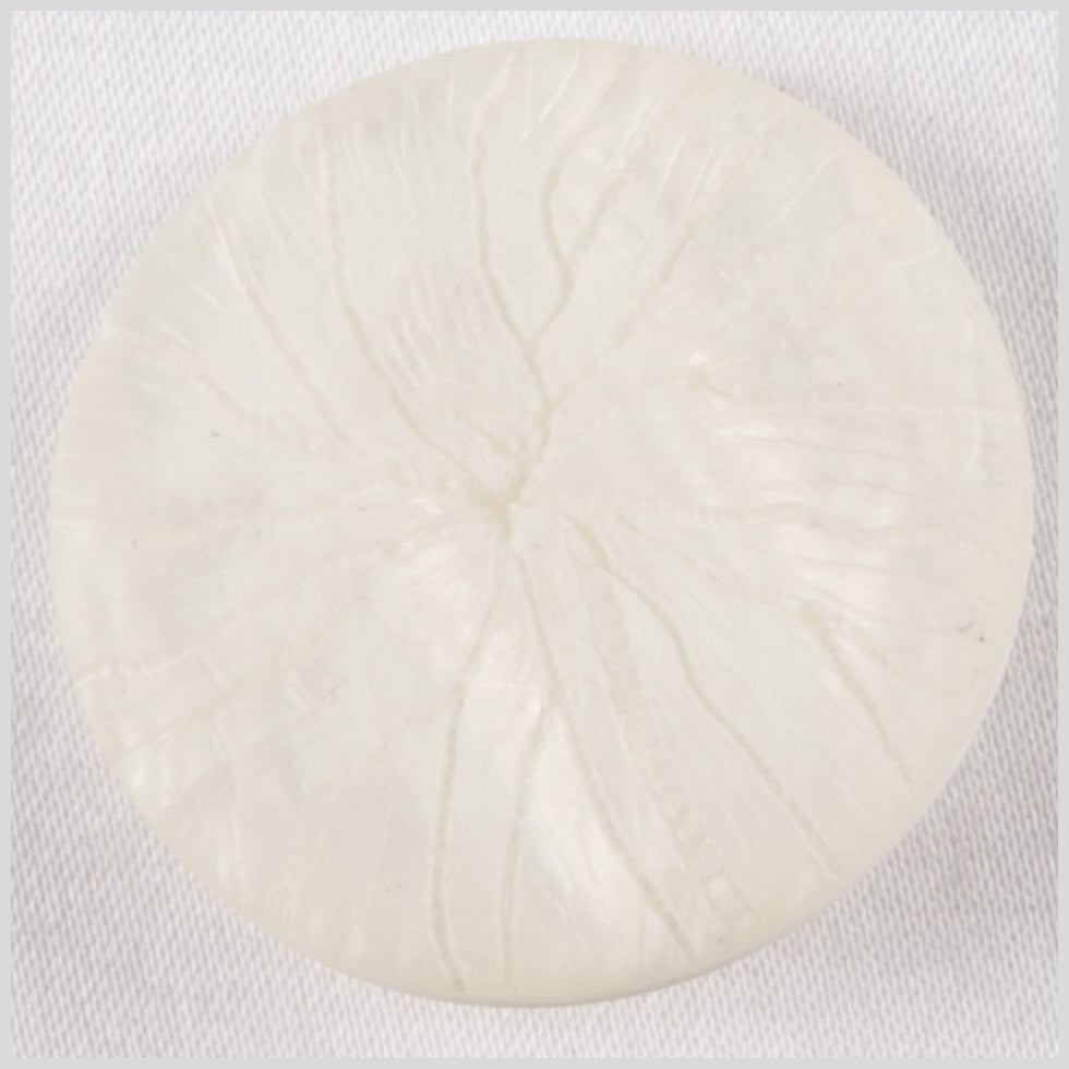 White Plastic Button - 40L/25mm White Plastic Button - 40L/25mm