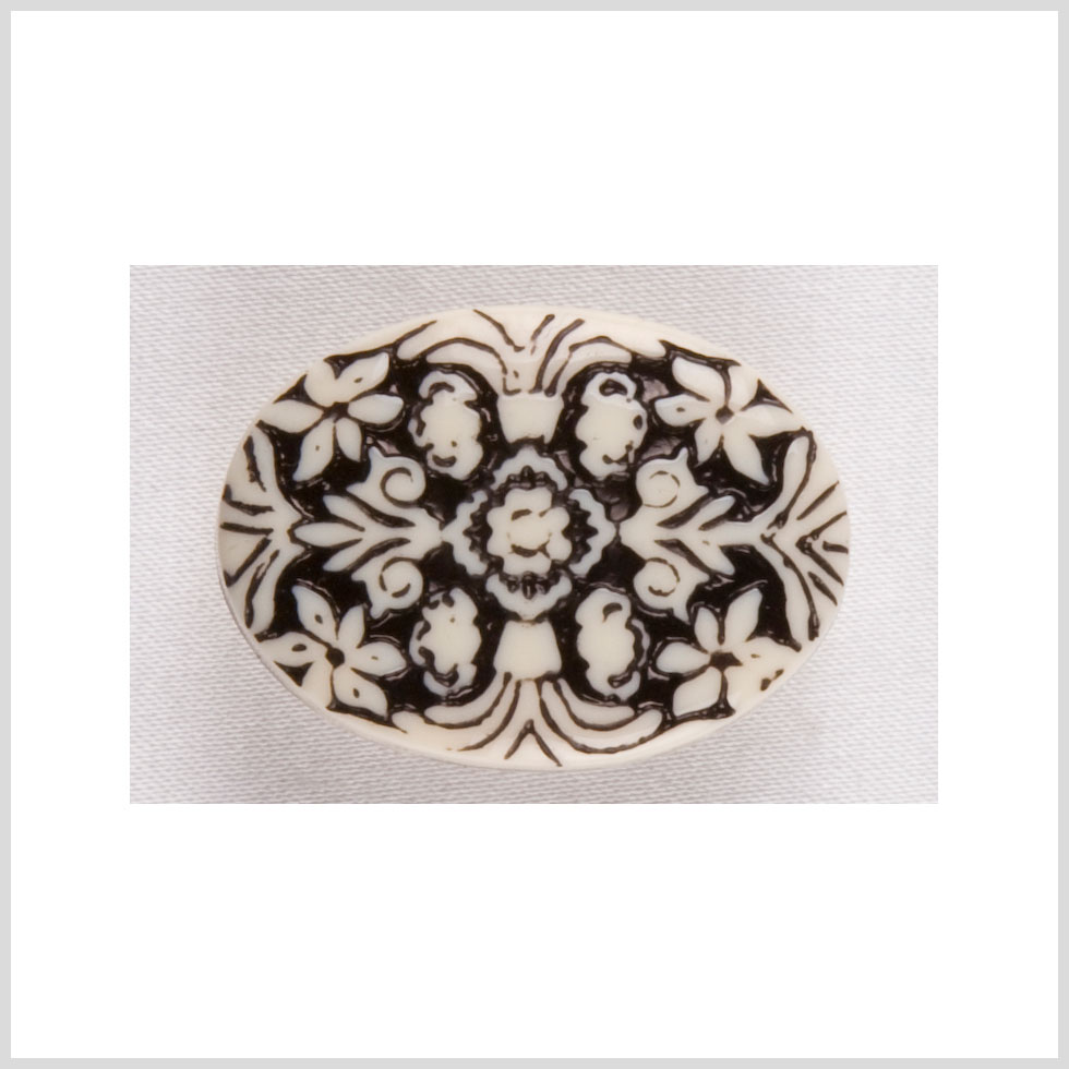 White Black Plastic Button - 36L/23mm White Black Plastic Button - 36L/23mm