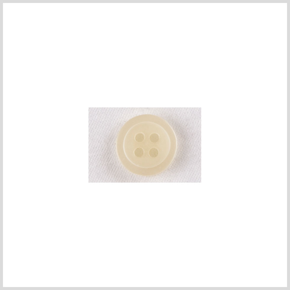 Plastic 4-Hole Button - 16L/10mm - Ivory Raised Center Plastic 4-Hole Button - 16L/10mm - Ivory Raised Center