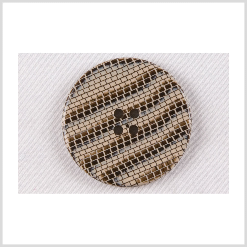 Brown Plastic Button - 40L/25mm Brown Plastic Button - 40L/25mm