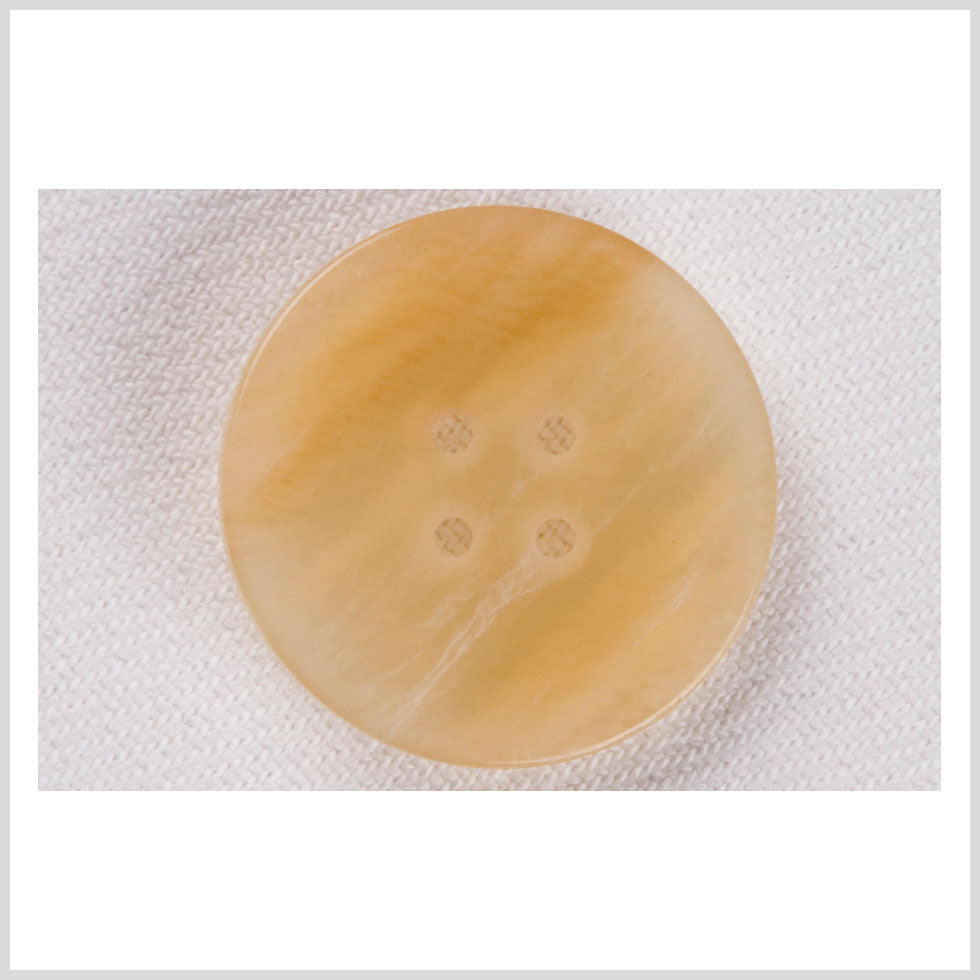 Plastic 4-Hole Button - 44L/28mm - Beige and White Swirls Plastic 4-Hole Button - 44L/28mm - Beige and White Swirls