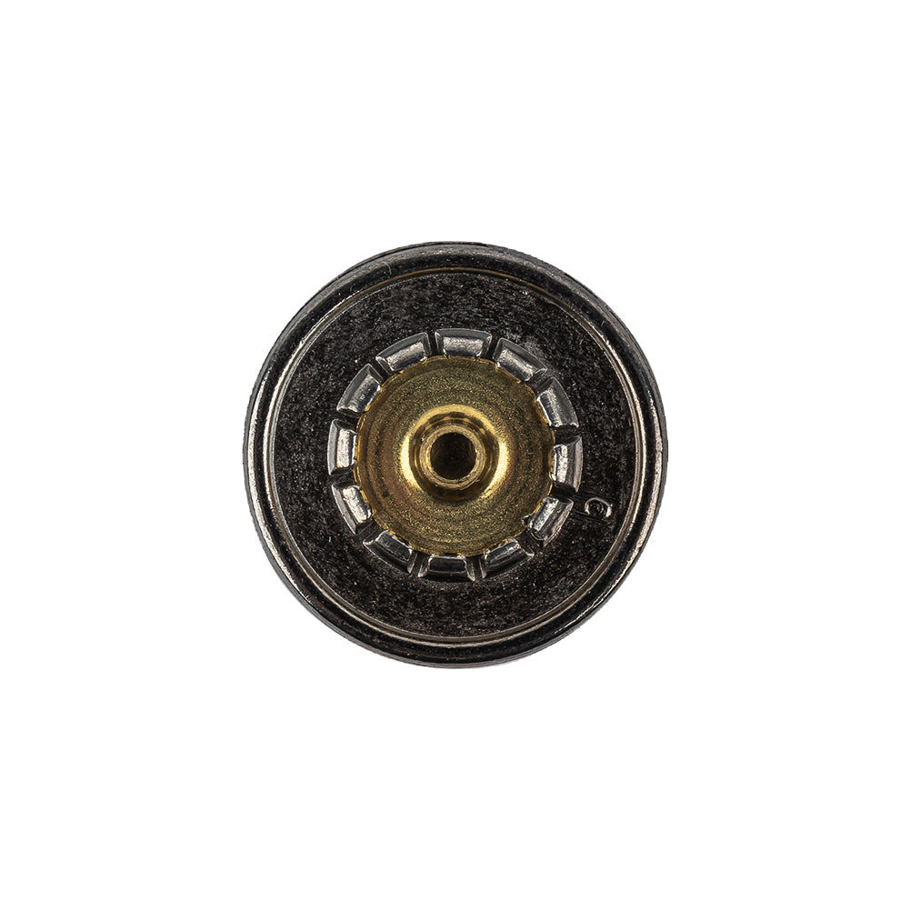 Silver Metal One Piece Snap-In Coat Button - 32L/20mm Detail Silver Metal One Piece Snap-In Coat Button - 32L/20mm Detail