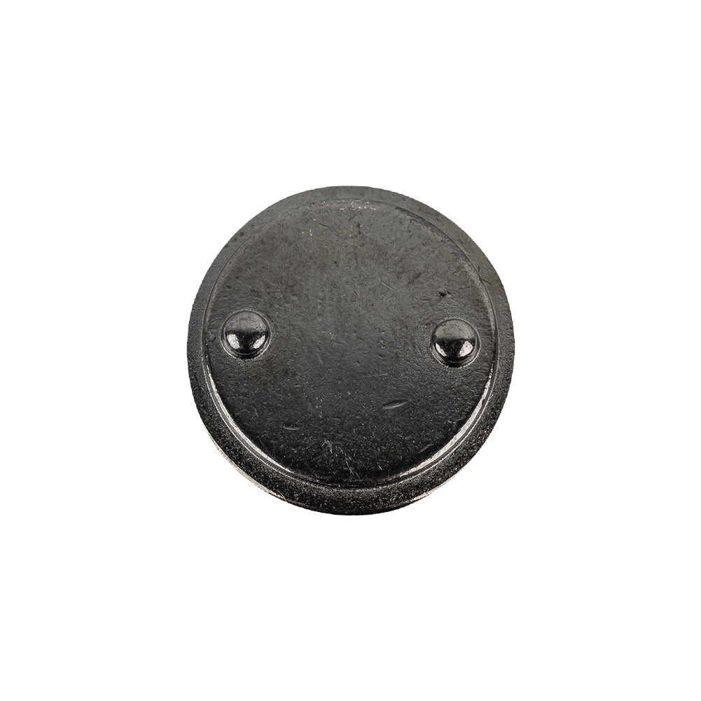 Silver Metal One Piece Snap-In Coat Button - 32L/20mm Silver Metal One Piece Snap-In Coat Button - 32L/20mm