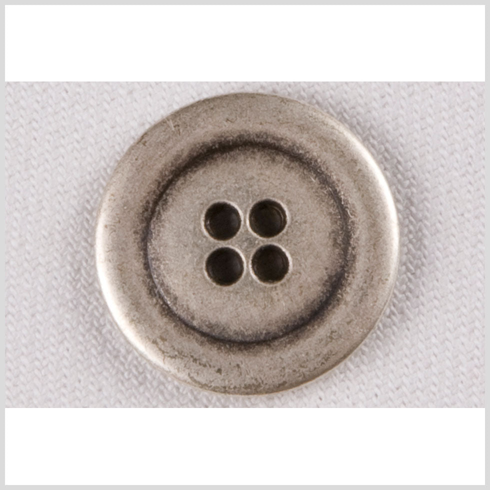 Silver Metal Coat Button - 36L/23mm Silver Metal Coat Button - 36L/23mm