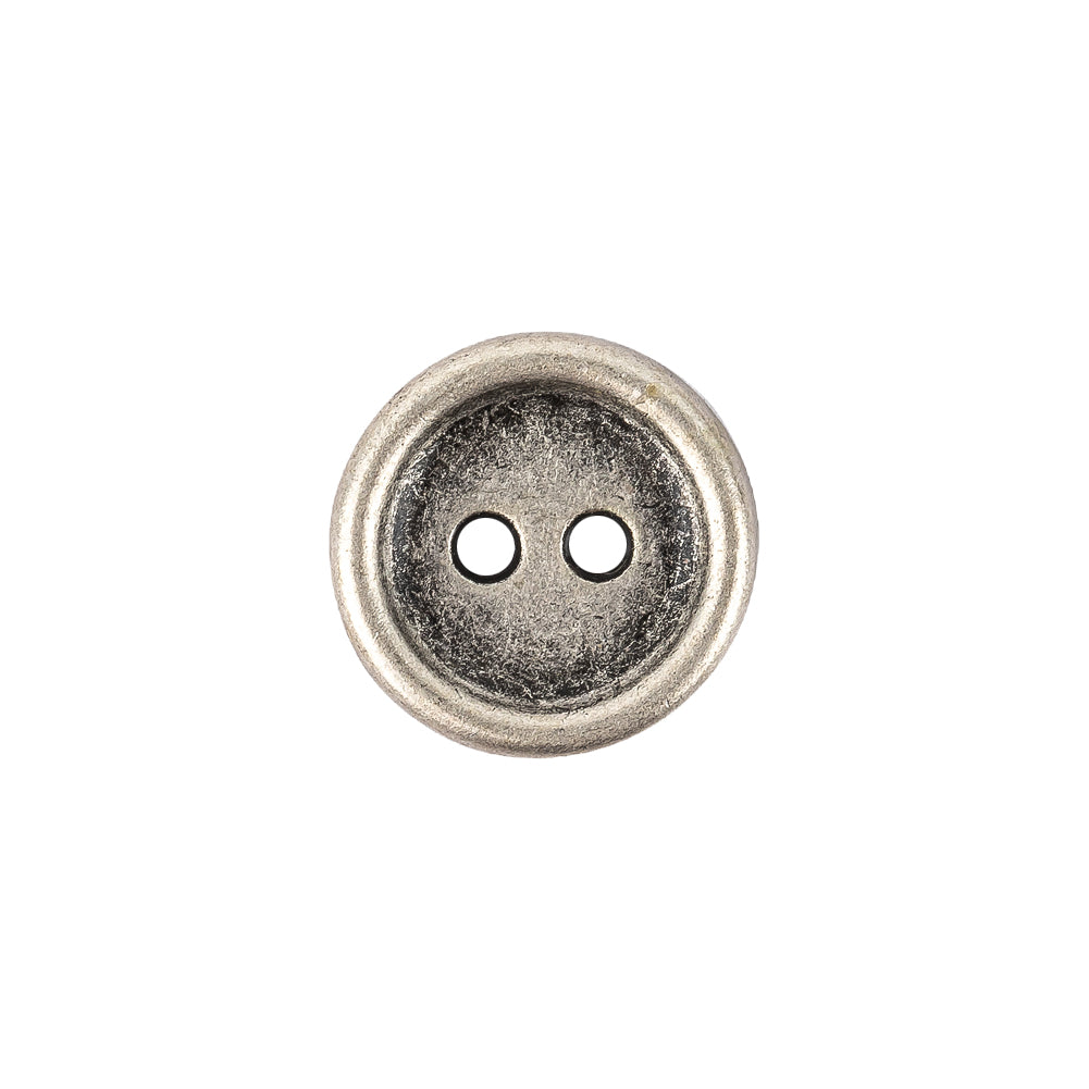 Silver Metal Coat Button - 24L/15mm Silver Metal Coat Button - 24L/15mm