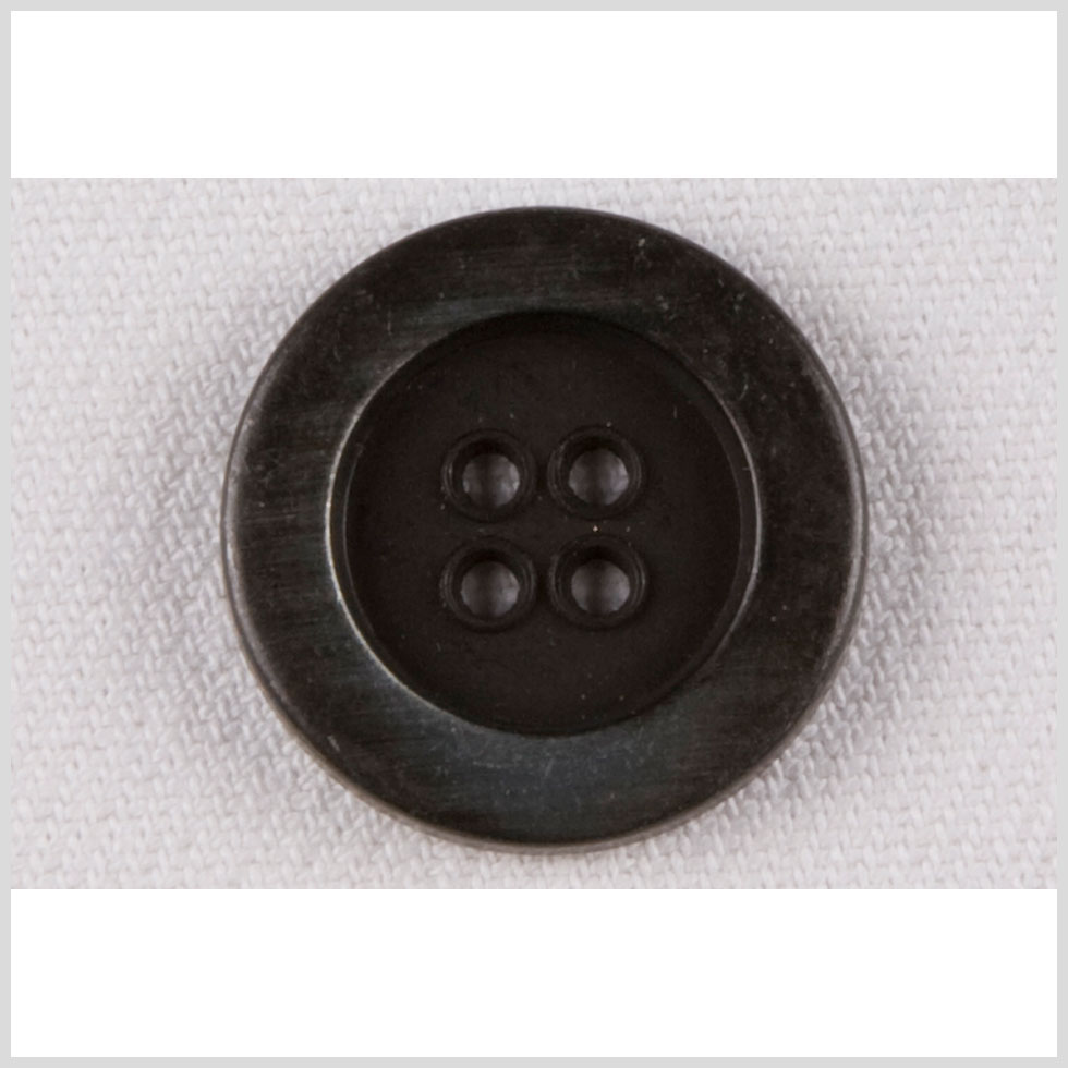 Metal 4-Hole Button - 36L/23mm - Dark Gunmetal Striations Metal 4-Hole Button - 36L/23mm - Dark Gunmetal Striations