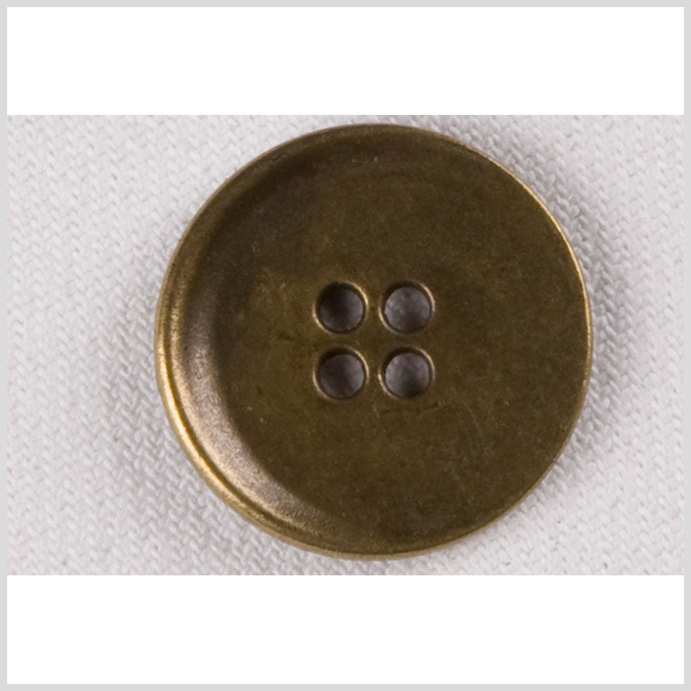 Metal 4-Hole Button - 36L/23mm - Brass Narrow Rim Metal 4-Hole Button - 36L/23mm - Brass Narrow Rim