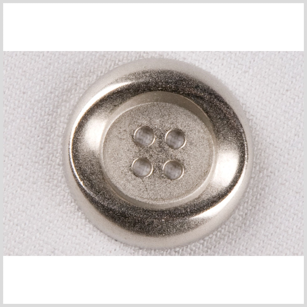 Silver Metal Coat Button - 28L/18mm Silver Metal Coat Button - 28L/18mm