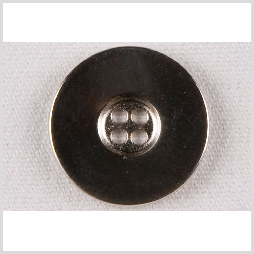 Silver Metal Coat Button - 24L/15mm Silver Metal Coat Button - 24L/15mm