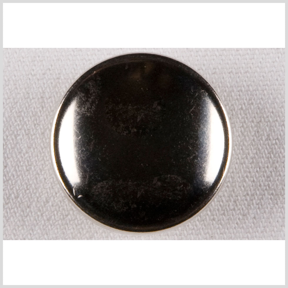 Silver Quater-Shank Metal Coat Button with Small Rim - 36L/23mm Silver Quater-Shank Metal Coat Button with Small Rim - 36L/23mm