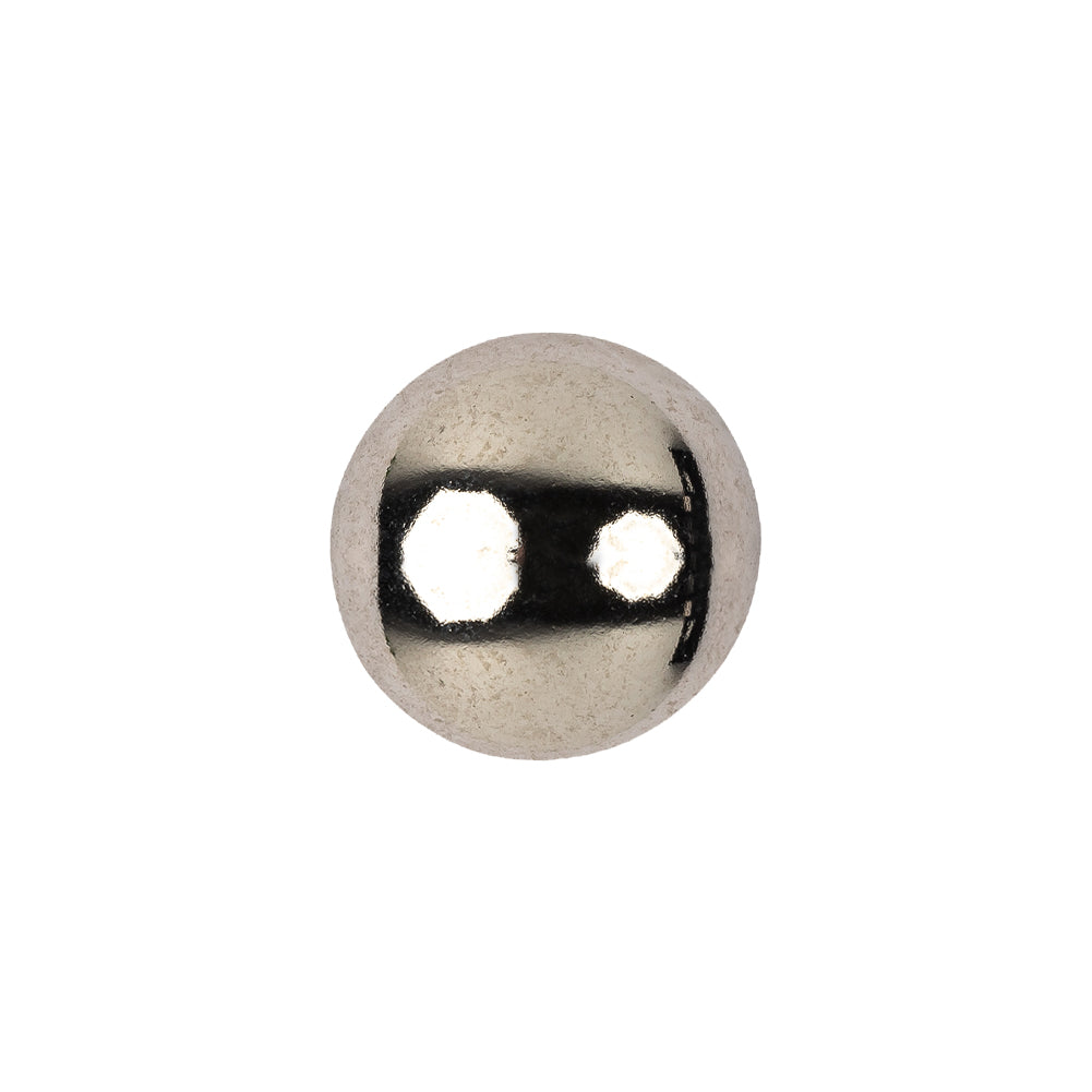 Silver Metal Coat Button - 24L/15mm Silver Metal Coat Button - 24L/15mm