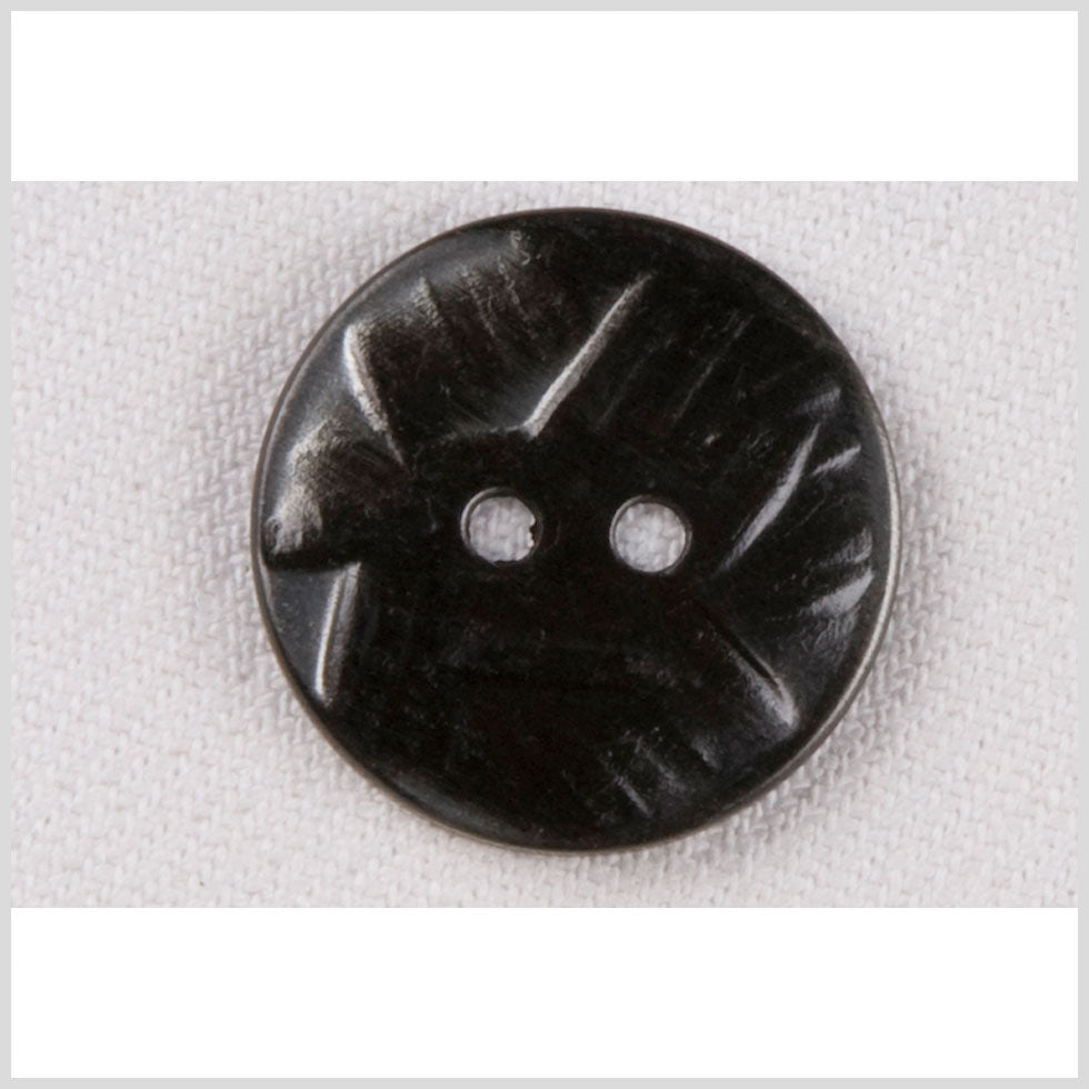 Metal 2-Hole Button - 28L/18mm - Gunmetal Abstract Carvings Metal 2-Hole Button - 28L/18mm - Gunmetal Abstract Carvings