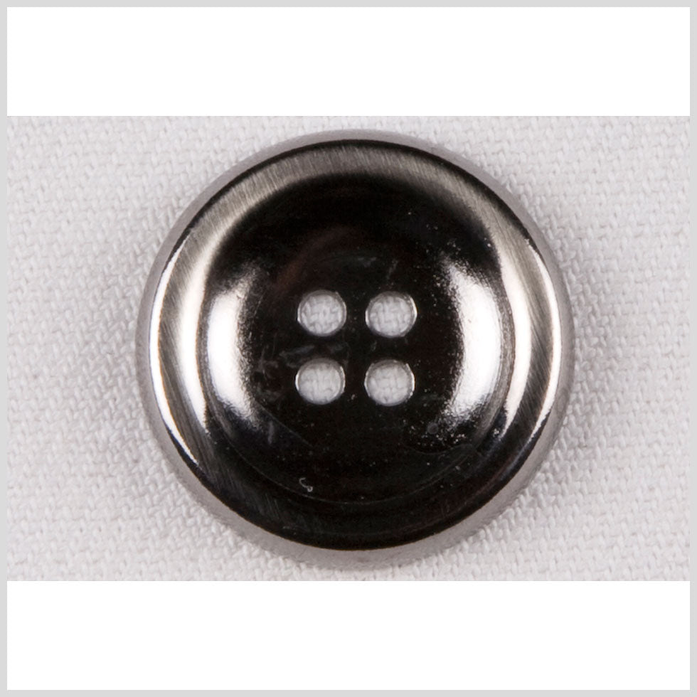 Metal 4-Hole Button - 40L/25.5mm - Shiny Gunmetal Metal 4-Hole Button - 40L/25.5mm - Shiny Gunmetal