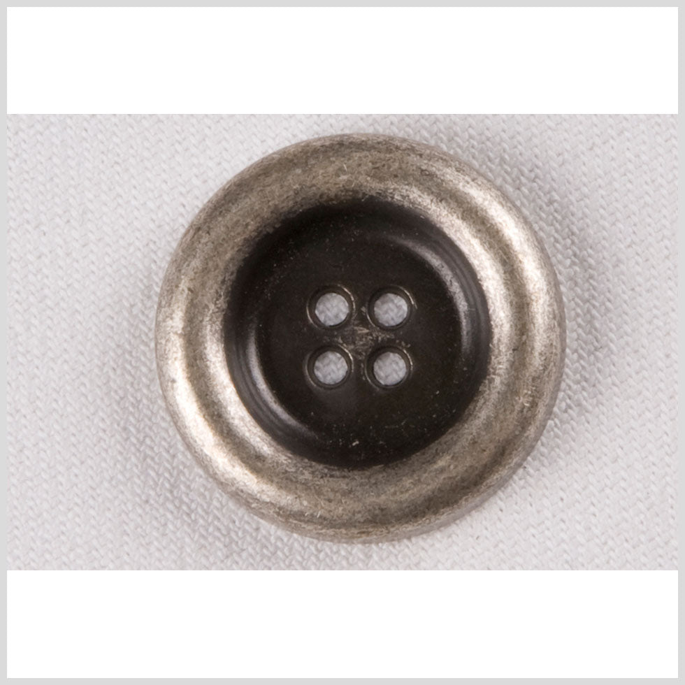 Silver Metal Coat Button - 44L/28mm Silver Metal Coat Button - 44L/28mm