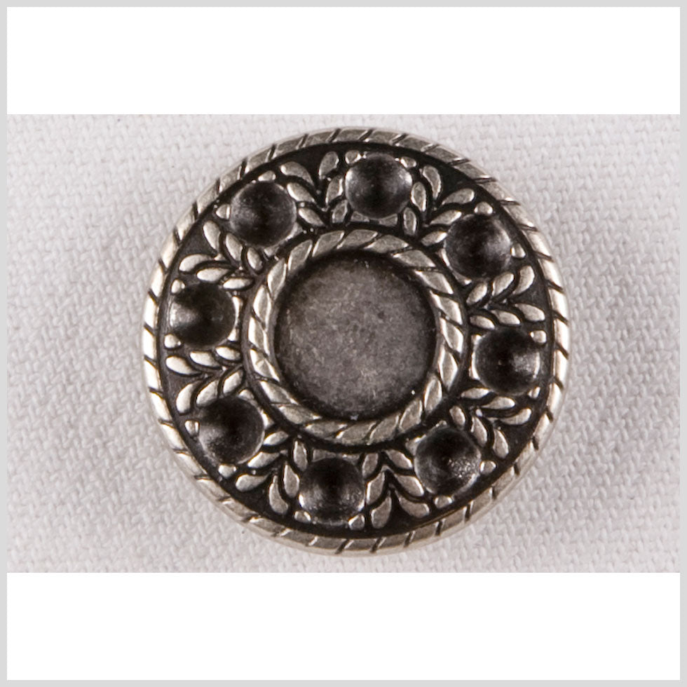 Silver Metal Coat Button - 36L/23mm Silver Metal Coat Button - 36L/23mm