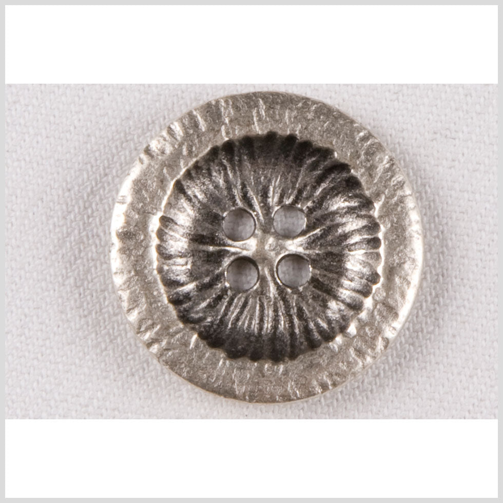 Silver Metal Coat Button - 44L/28mm Silver Metal Coat Button - 44L/28mm