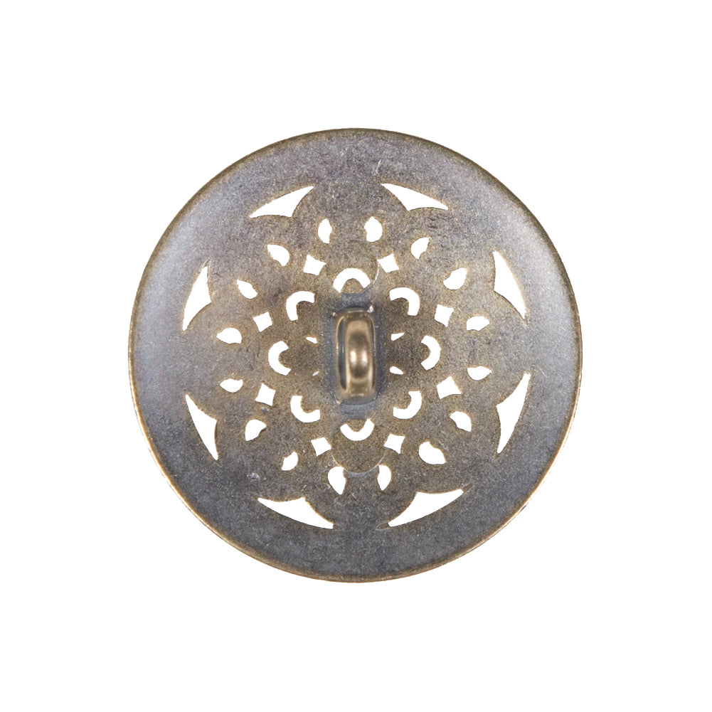 Silver Metal Coat Button - 40L/25mm - Detail Silver Metal Coat Button - 40L/25mm - Detail
