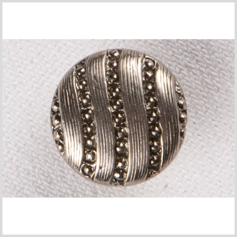 Silver Metal Coat Button - 24L/15mm Silver Metal Coat Button - 24L/15mm