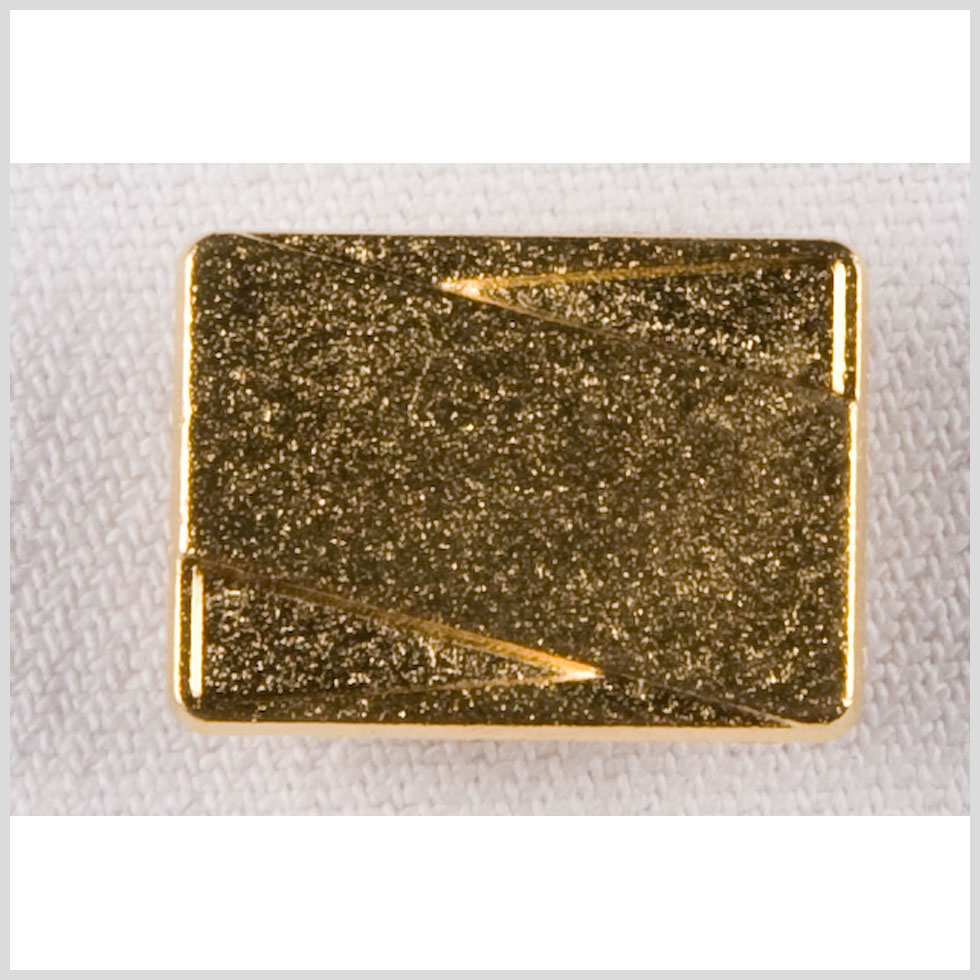 Rectangular Gold Metal Button - 32L/20mm Rectangular Gold Metal Button - 32L/20mm