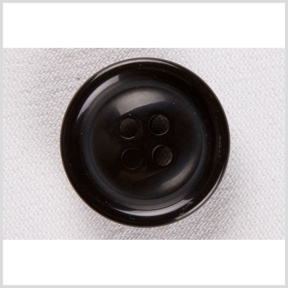 Plastic 4-Hole Button - 40L/25.5mm - Black Tire Rim Plastic 4-Hole Button - 40L/25.5mm - Black Tire Rim